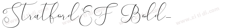 StratfordEF Bold字体转换